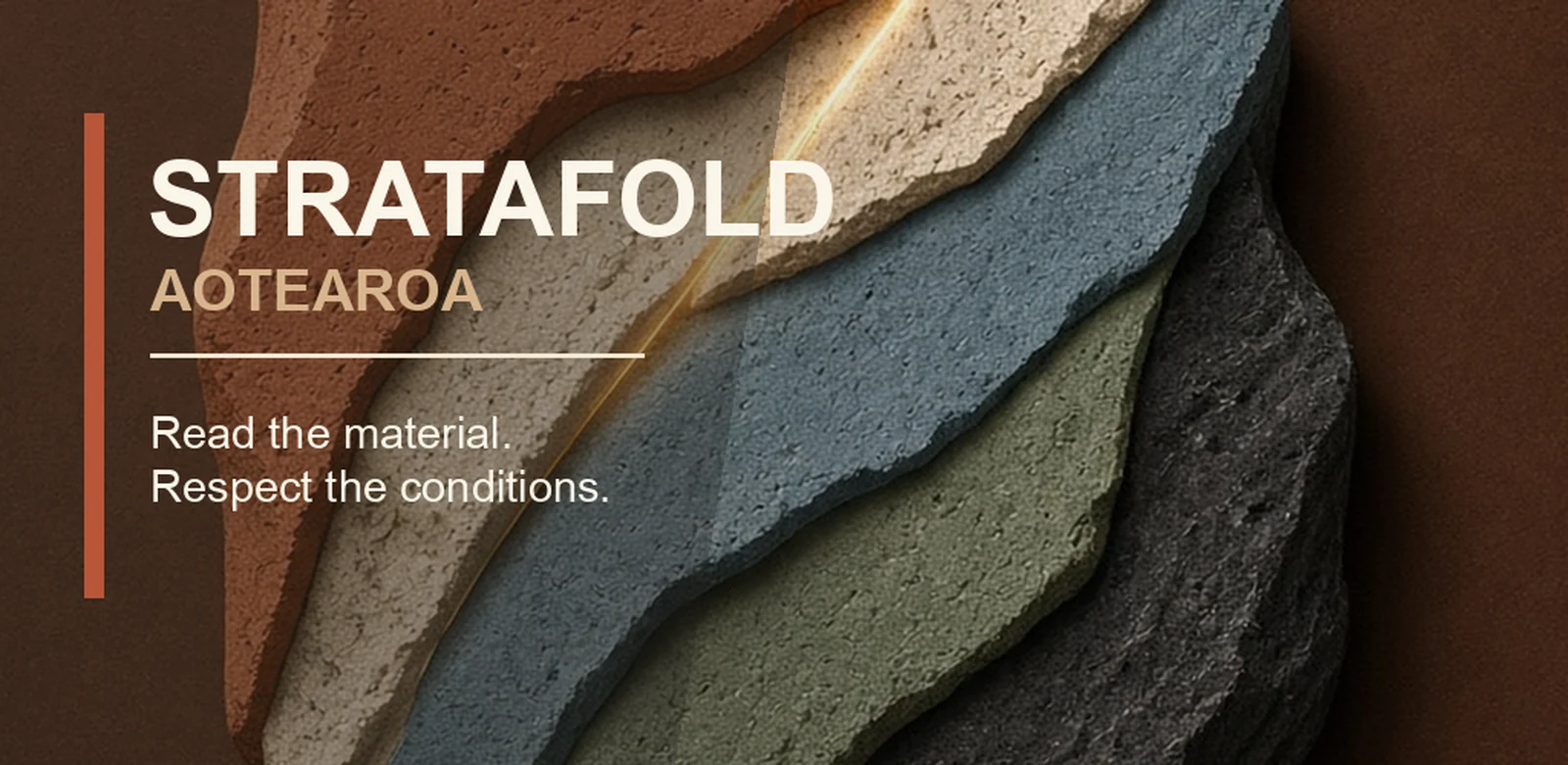 Layered earthen material forms